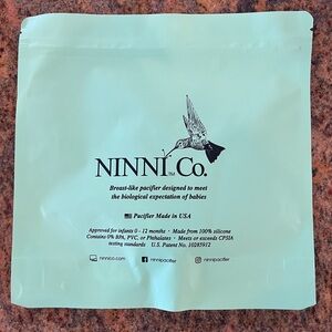 3 Ninni Pacifiers: Oatmeal color (new) + 2 used